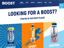 Tablet Screenshot of boostdrinks.com